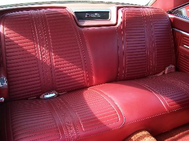 1967 Plymouth Satellite Passenger Side View Of Back Seat
